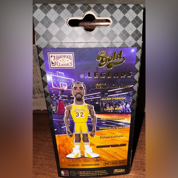 Magic Johnson Funko, NBA Gold Legends from the Los Angeles Lakers - NEW - Picture 4 of 8